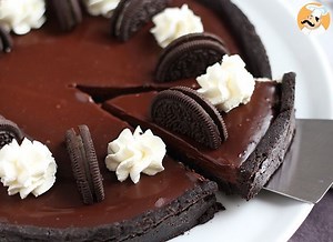 Oreo and chocolate tart recipe - no bake