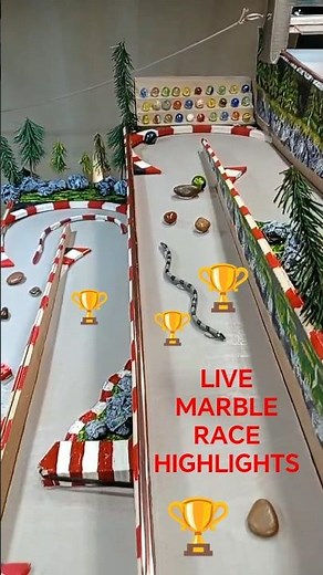 LIVE MARBLE RACING Live highlights. marble race. marble run. ASMR. F1.