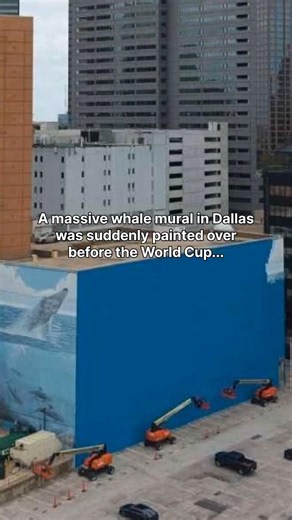 Destroyed Art for an ad | Whaling Wall 82 [Ocean Life] (1999) by Robert Wyland #art #artwork