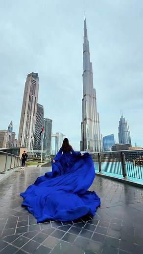 Stunning Flying Dress Photoshoot in Dubai