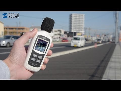 小型で携帯しやすいデジタル測定器 照度計、騒音計、風速計、温湿度計 バックライトと気温測定機能内蔵 CHE-LT1/SD1/WD1/TP1