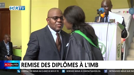 Remise des diplômes à l'IMB