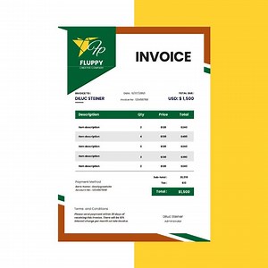 Digital Invoice Template | Editable Invoice for Small Business & Freelancers | Printable Professional Invoice | Instant Download - Etsy