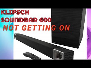 klipsch soundbar 600 not powering on #klipsch