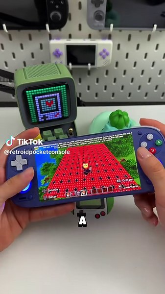 EXPLOTANDO 1000 TNT en Minecraft en la Retroid Pocket 5 #consolaportatil #retroid #retroidpocket5 #retroidpocketflip2 #games #minecraft