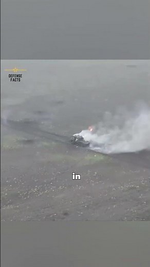 Russian BTR-82 Fires Wildly After Drone Hit