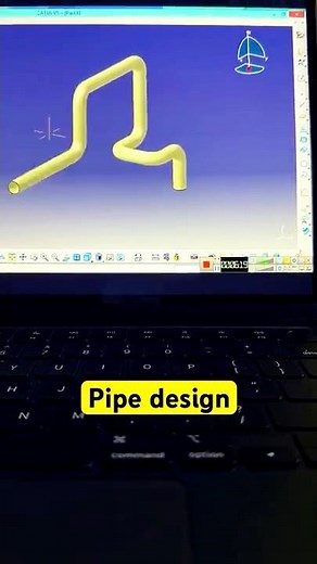 Catia V5 pipe design #catia #automobile #catiav5 #3d #pipe #design #trading #3dprinting #shortvideo