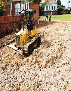 Start incredible new PROJECT! Power machinery, dump trucks & dozer are happy to unload dirt in POND #trucks #backfill #komatsu #caterpillar #machine #construction #heavyequipment #engineering | Branzo Construction
