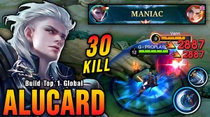 30 Kills Maniac!! Alucard High Critical Damage (One Hit Delete) - MLBB #gameplayproplayer #alucard #MLBB | Gameplay Proplayer Live