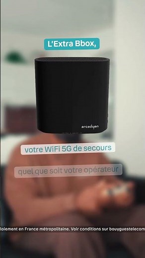 Mauvaise connexion ?🛜 L’Extra Bbox est votre WiFi 5G de secours, peu importe votre opérateur 😎