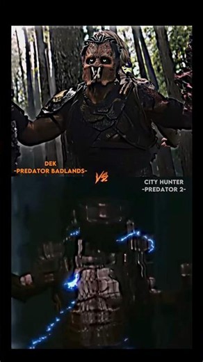 Dek(Predator Badlands) Vs City Hunter(Predator 2) #predator #vsbattle #edit