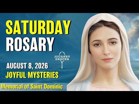 Saturday Rosary ❤️ Joyful Mysteries of Rosary ❤️ August 8, 2026 VIRTUAL ROSARY
