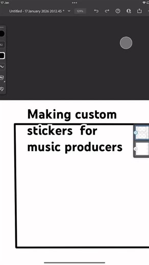 Making custom stickers for music producers! #stickers #artwork #musicproducers #custom #digitalart