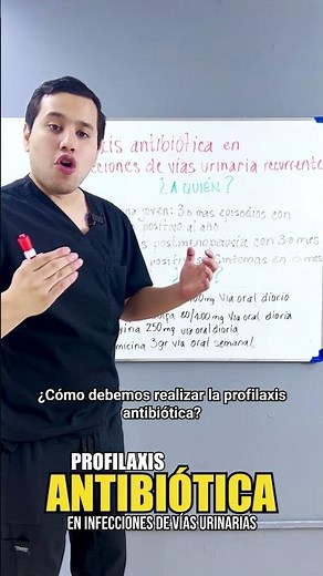Profilaxis ANTIBIÓTICA en infecciones vías URINARIAS 💦 #shorts | GESCONS