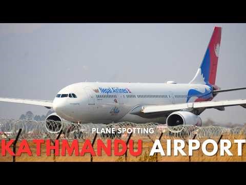 Kathmandu Airport (KTM/VNKT) Plane Spotting Windy Landings & Takeoffs | 02 Runway | 17 Minutes