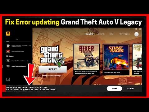 Fix Error updating Grand Theft Auto V Legacy