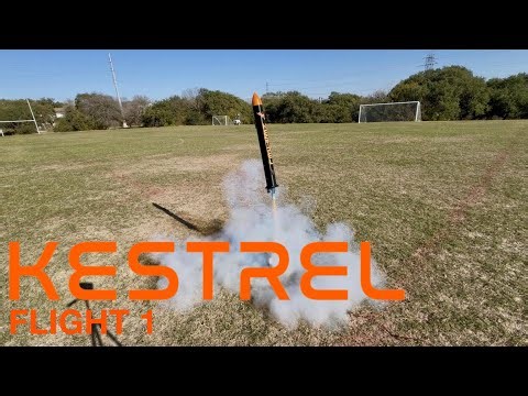 Kestrel Flight 1 - Launching My TVC Rocket For The First Time!