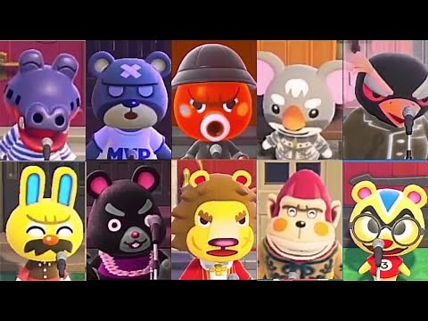 Cranky Villagers Singing K.K.Metal Simultaneously in Animal Crossing: New Horizons