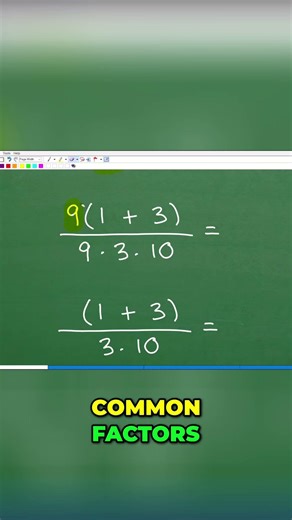 Simplify Fractions Master Cross Cancellation Now! #math #maths #fractions #algebra #education
