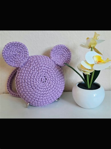 elkészült a következő kistáska,minnie egér stílusban. 🧶😍 #kisgyermeknek #táska #nektek #új #horgolás