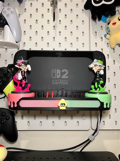 Splatoon Themed Cartridge   Amiibo Organizer Dock | Nintendo Switch 2 Dock Stand - Skadis Supported, Swith 1 Supported - Etsy
