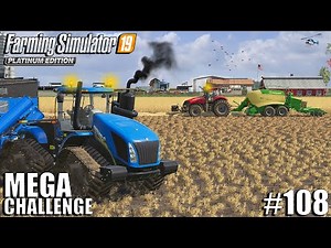 Big 30ha Wheat Harvest + More Manure | MEGA Equipment Challenge 2.0 | Farming Simulator 19 | #108