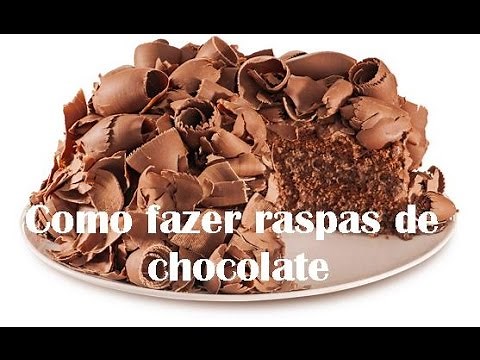 How to make perfect chocolate shavings