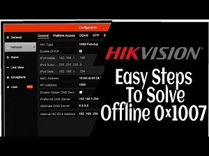 Hikvision Offline Problem Solved | Offline 0×1007 | Hikvision | d-TECH #hikvision #offline