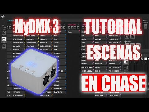 ADJ MY DMX 3.0 : TUTORIAL COMO CREAR ESCENAS EN CHASE