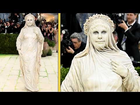 Met Gala 2026: Heidi Klum Arrives in Halloween-Level Statue Look