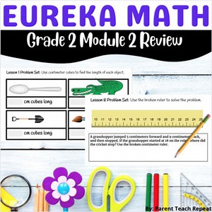 Engage NY {Eureka} Math Grade 2 Module 2 Review Packet Measurement Add Subtract