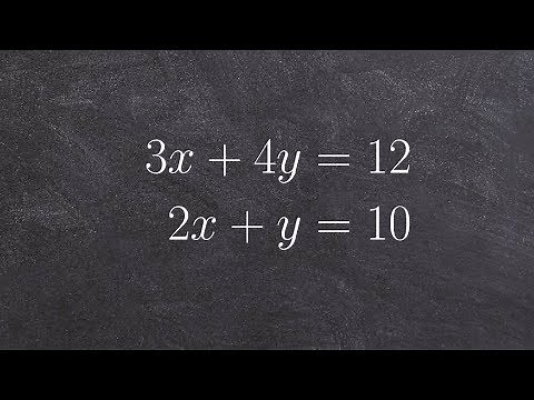 Learn the steps for solving a system of equations by substitution