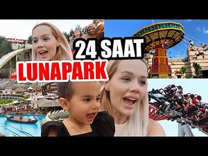 24 SAAT BOYUNCA LUNAPARKTA KALDIK!!! #24saat