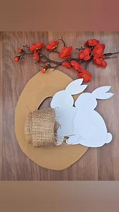 This DIY Easter Bunny Wreath Is Going Viral 🐰🌸 | Rustic Spring Decor You’ll Want to Make Today #fblifestyle | Yeliz Craft & Easy ideas
