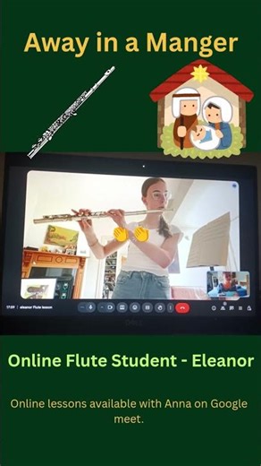 Away in a Manger- Flute solo Online Student