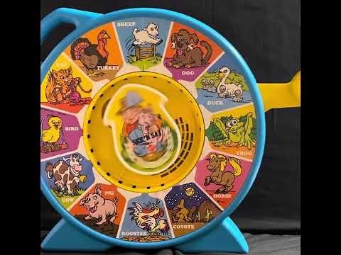 #2 - Vintage 1989 "The Farmer Says" Blue & Yellow See 'n Say by Mattel