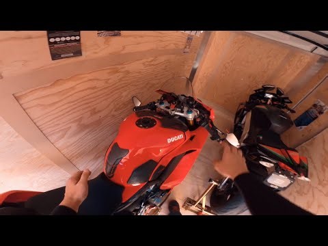 How to load motorcycles into trailer using Pitbull Restraint Systems!