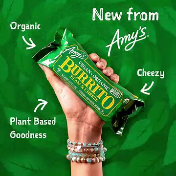 1.2K views · 74 reactions |  Bet you're thinking about a Vegan Bean & Cheeze Burrito now, aren't ya?  ​ Celebrate #WorldVeganDay by diving into Amy’s hand-rolled organic Vegan Burrito with a house-made tortilla, organic pinto beans, brown rice and our signature organic vegan cheeze! Head to the #linkinbio to find them near you.​ ​*Hypnosis not required for these savory flavors. | Amy's Kitchen | Facebook