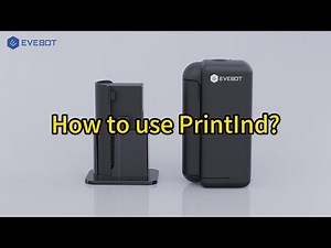 EVEBOT - How to use the portable handheld industrial printer "PrintInd"