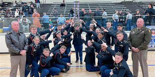 Petal High School JROTC team preparing for national drill championship