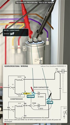 How to Test a Goodman 40/5 µF Run Capacitor