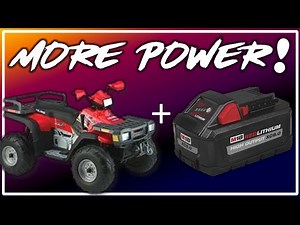 Power Wheels Milwaukee Battery Upgrade