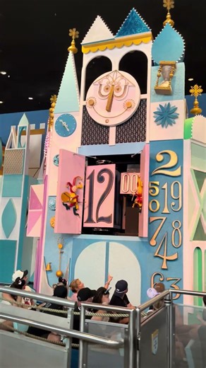 Small World clock at Disney World Magic Kingdom
