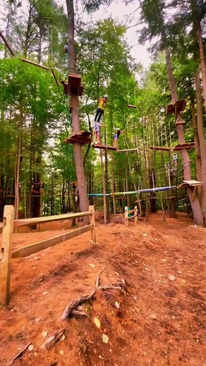 Head to Adirondack Adventure Center in Lake Luzerne for the ultimate Zipline & Treetop Adventure! 🌲⛰️ With over 20 ziplines and 63 obstacles, you’ll soar through the Adirondack canopy while challenging yourself on up to 6 courses of varying difficulty. It’s an experience you won’t forget! ☀️ 👉 Book now and take your adventure to new heights: https://bit.ly/43EB2xo | LakeGeorge.com