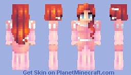 Ariel's Pink Dress Minecraft Skin