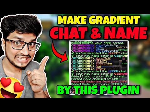 How To Make Your Chats & Names Gradient Colorful in Minecraft Server | Gradient Plus Plugin