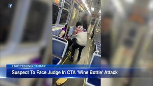 Man charged in wine bottle attack, robbery on CTA Red Line train due in bond court