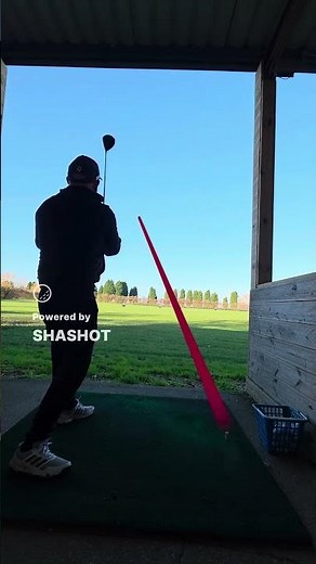 shot tracer from my first shot with the TaylorMade Sim 2 Max driver