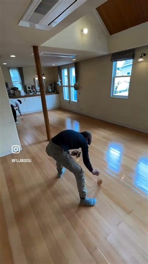 無垢フローリングのウレタン色合わせ塗装｜戸建て住宅リフォーム