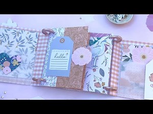Trapper Keeper Mini Album w/ Disc Punch Ideas DIY Binder Spring Album
